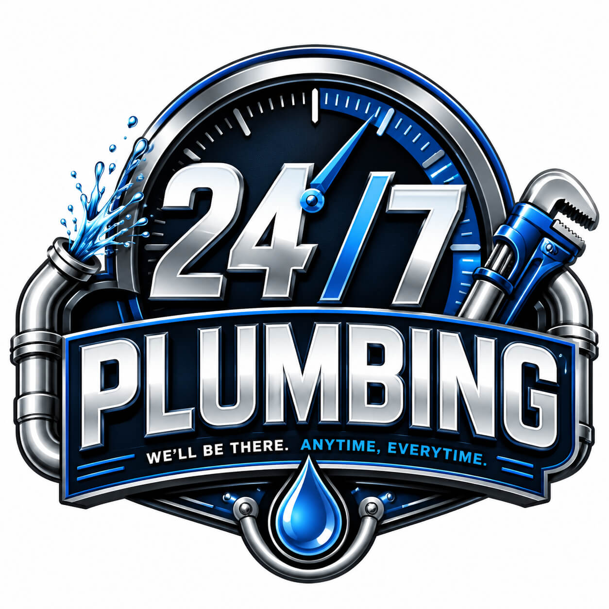 The source plumbing brand logo showing a brand name with a slogan beneath it